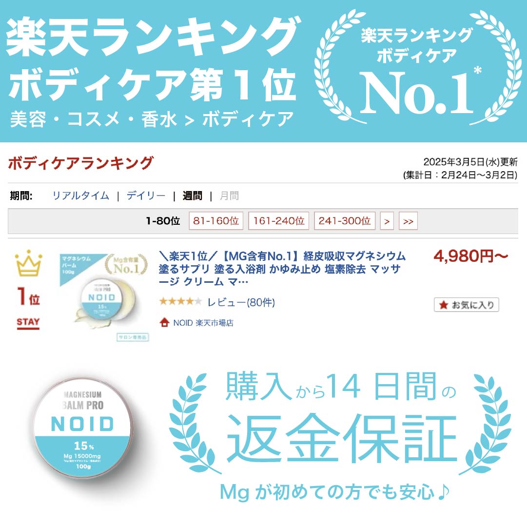 NOID（ノイド）マグネシウムバーム 100g – NOID（ノイド）
